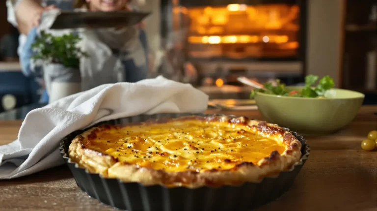 Quand je n’ai envie de rien préparer, je sors toujours cette tarte au comté du four et tout le monde la redemande Quand je n’ai envie de rien préparer, je sors toujours cette tarte au comté du four et tout le monde la redemande