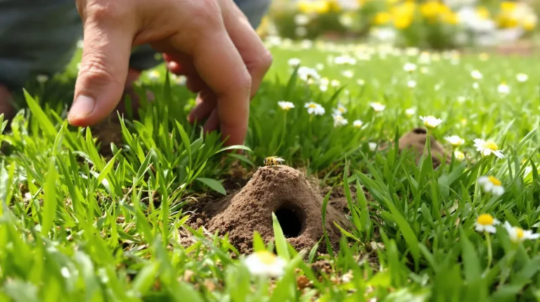Abeilles minières : ces petits trous dans votre pelouse sont une excellente nouvelle pour le jardin Abeilles minières : ces petits trous dans votre pelouse sont une excellente nouvelle pour le jardin