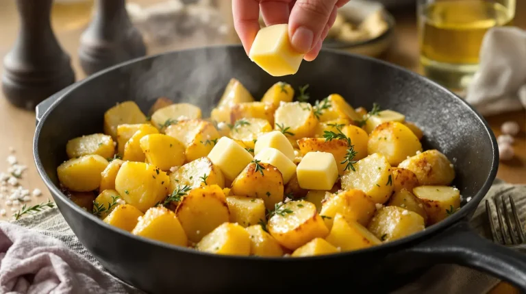 Ajoutez ceci aux pommes de terre pendant la cuisson : elles restent plus savoureuses, parfumées et moelleuses