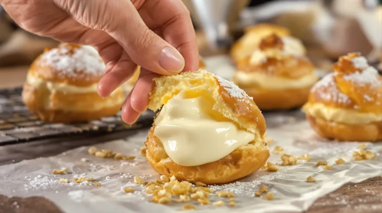 Ces choux à la crème pâtissière sont une tuerie : coques super légères, crème vanille ultra lisse Ces choux à la crème pâtissière sont une tuerie : coques super légères, crème vanille ultra lisse