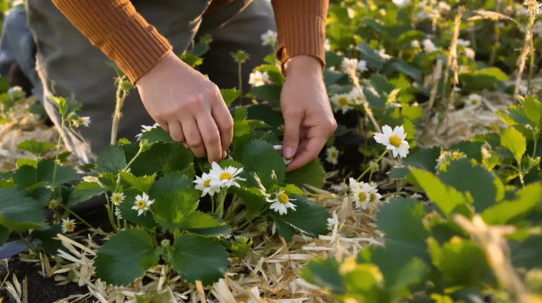Fraisiers en fleurs : les gestes à faire dès maintenant pour garantir une récolte abondante Fraisiers en fleurs : les gestes à faire dès maintenant pour garantir une récolte abondante