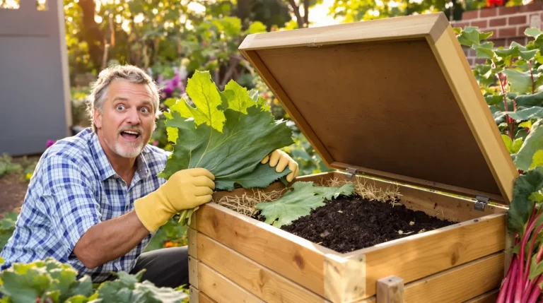 Les feuilles de rhubarbe ne finissent pas au compost : voici pourquoi, selon un grand jardinier Les feuilles de rhubarbe ne finissent pas au compost : voici pourquoi, selon un grand jardinier