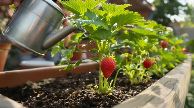Les fraisiers donnent de plus gros fruits si on les arrose au printemps avec cet ingrédient de cuisine Les fraisiers donnent de plus gros fruits si on les arrose au printemps avec cet ingrédient de cuisine