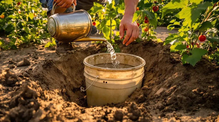 Pourquoi de plus en plus de jardiniers plantent un vieux seau au milieu du potager : la raison Pourquoi de plus en plus de jardiniers plantent un vieux seau au milieu du potager : la raison