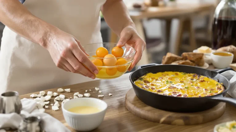 Recette pour écouler des oeufs entiers: omelette parfumée recette pour écouler des oeufs entiers
