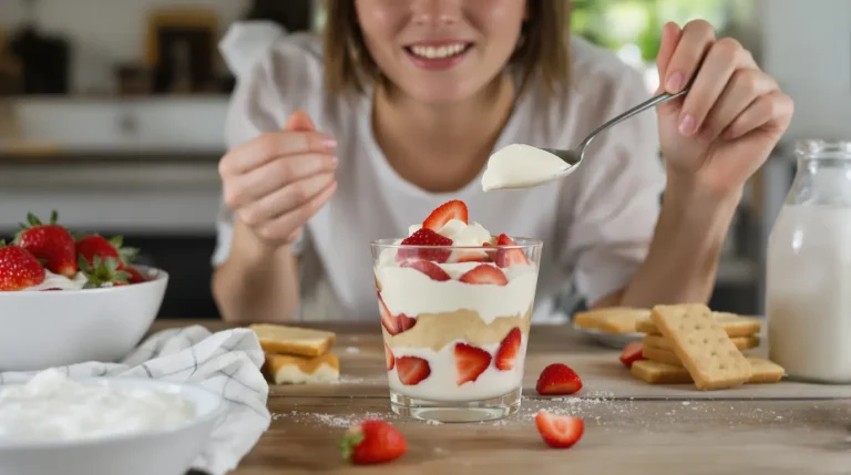 Tiramisu aux fraises : remplacez le mascarpone par ce laitage protéiné et divisez les calories par deux Tiramisu aux fraises : remplacez le mascarpone par ce laitage protéiné et divisez les calories par deux