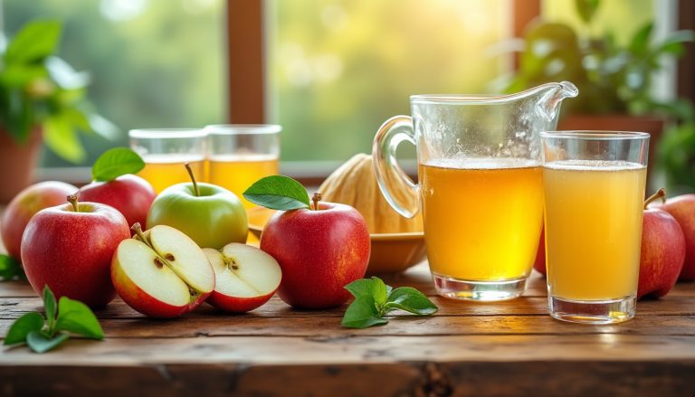 Comment préparer un jus de pomme maison frais et naturel apprenez à préparer un jus de pomme maison frais et naturel avec des astuces simples pour un goût authentique et sain.
