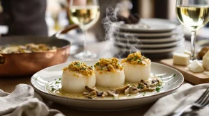 recette coquille saint-jacques à la bretonne champignons