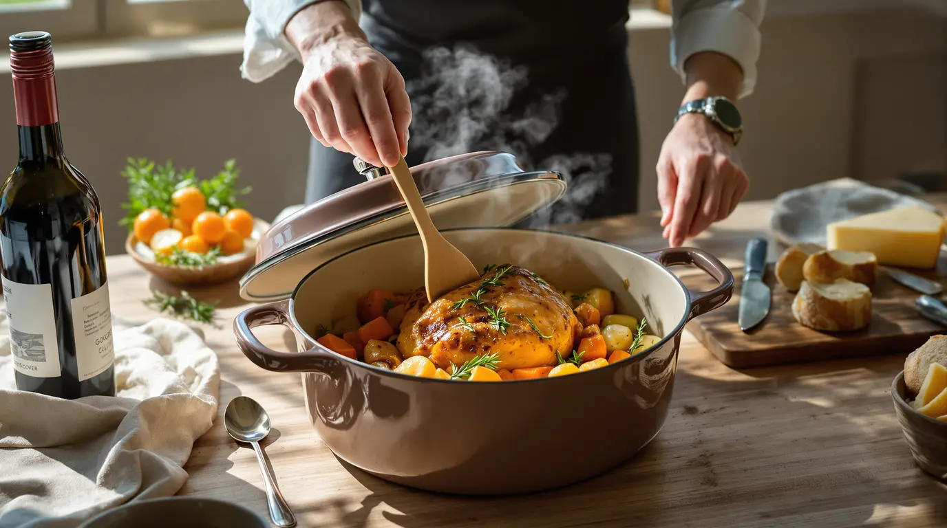 Temps de cuisson pintade en cocotte en fonte pour réussir temps de cuisson pintade en cocotte en fonte