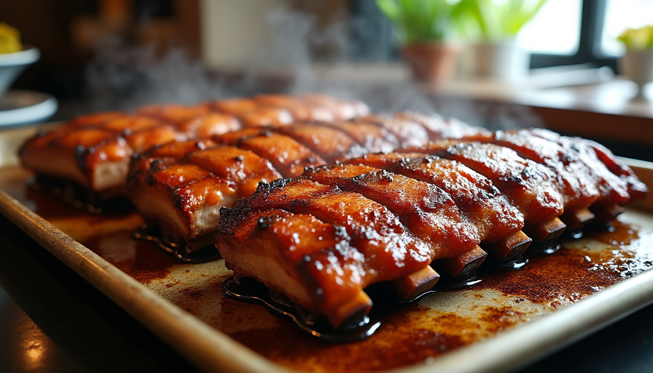 Comment réussir des travers de porcs au four savoureux et tendres découvrez nos conseils pour réussir des travers de porc au four savoureux et tendres, avec une cuisson parfaite et des astuces gourmandes pour régaler vos papilles.