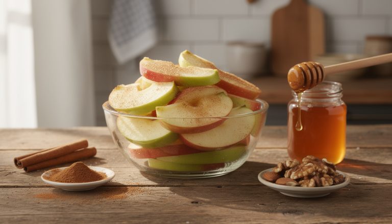 découvrez une recette facile et gourmande de dessert à la pomme, rapide à préparer sans utiliser de four. parfait pour une gourmandise express et savoureuse !