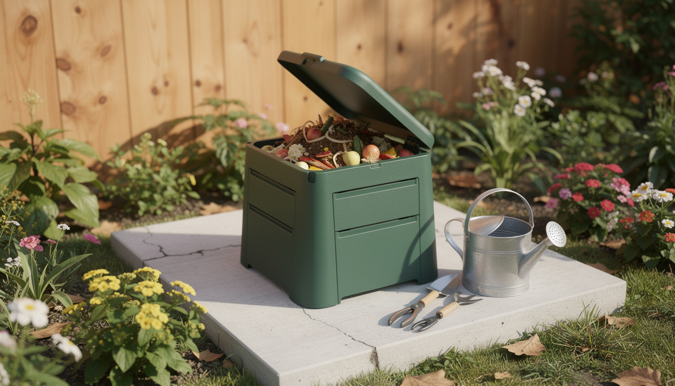 Peut-on poser un composteur sur une dalle de béton sans risque découvrez si poser un composteur sur une dalle de béton est sans risque, ses avantages et précautions à prendre pour un compostage efficace et sécurisé.