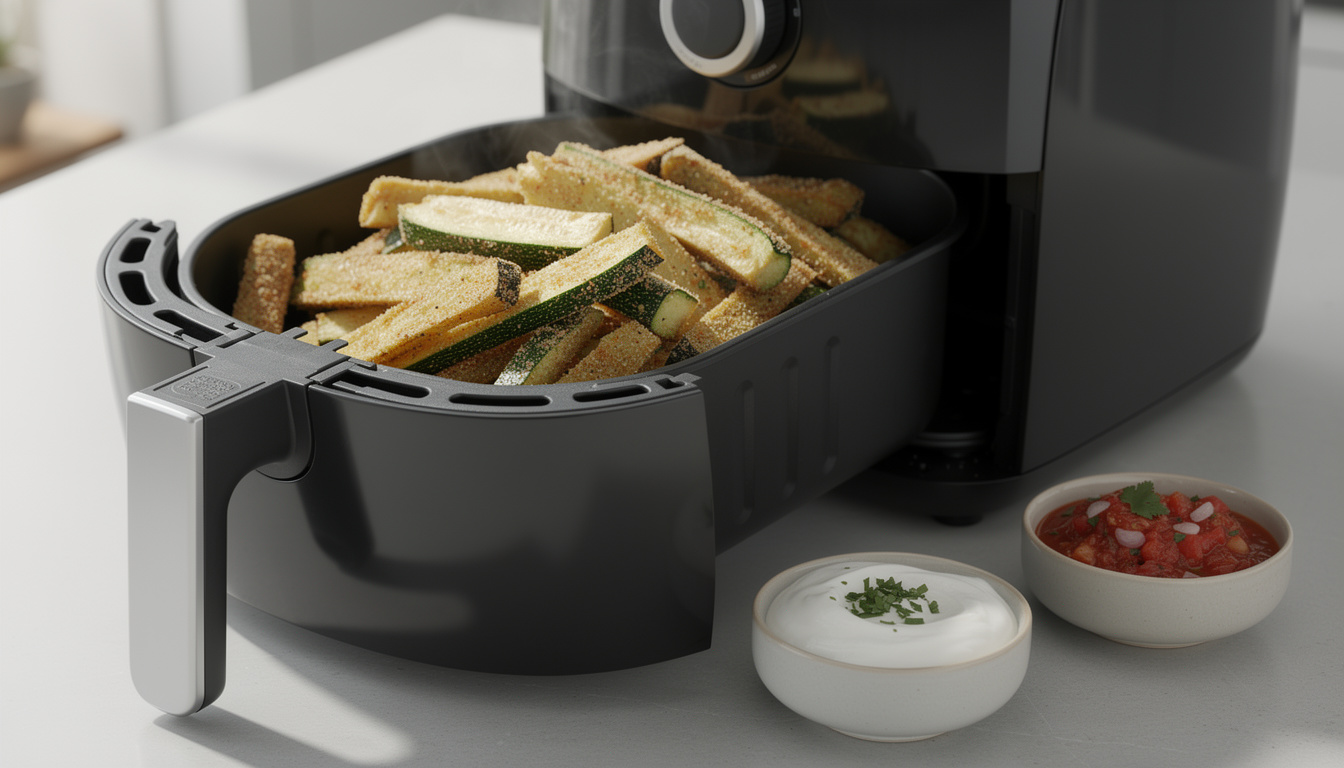 Recette facile de frite de courgette à la friteuse pour un snack sain découvrez une recette simple et rapide de frites de courgette à la friteuse pour un snack sain et savoureux, parfait pour toutes vos envies gourmandes.